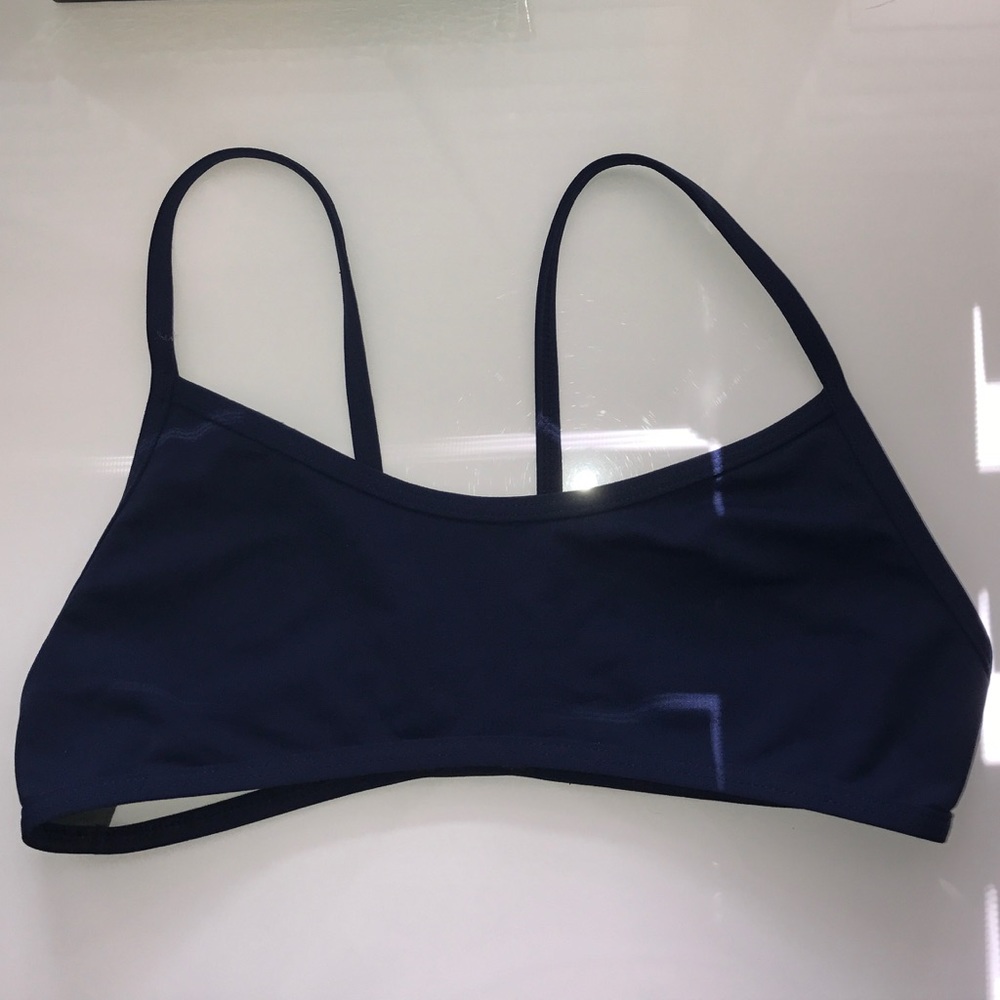JOLYN "ELI" FIXED BACK NAVY BLUE BIKINI TOP